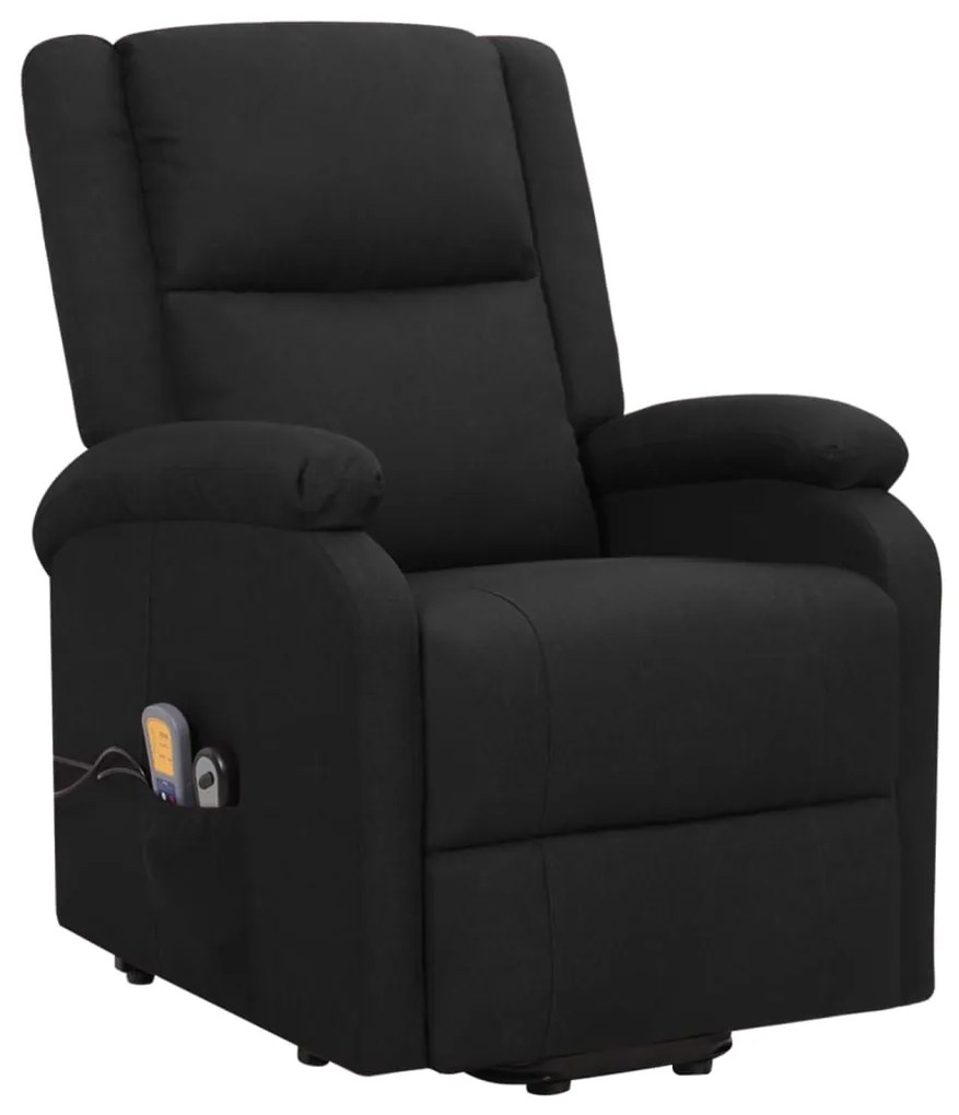 Poltrona de massagens elevatória tecido preto