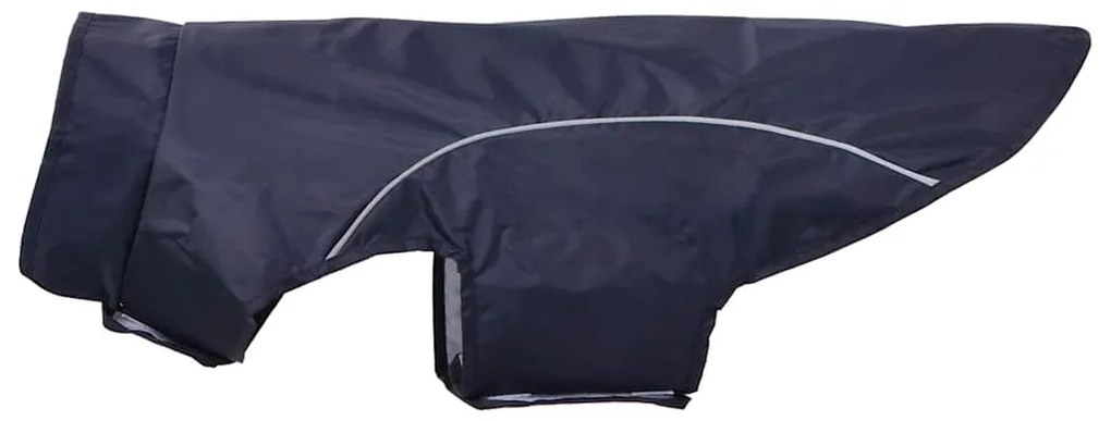 Capa de chuva para cães com tiras reflectoras azul-marinho 2XL