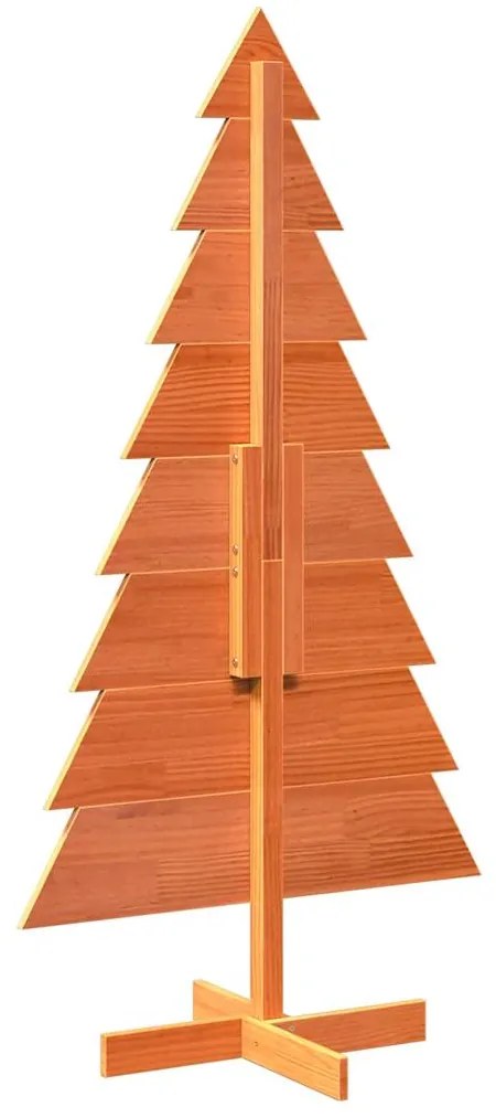 Árvore de Natal decorativa 150 cm pinho maciço castanho-mel