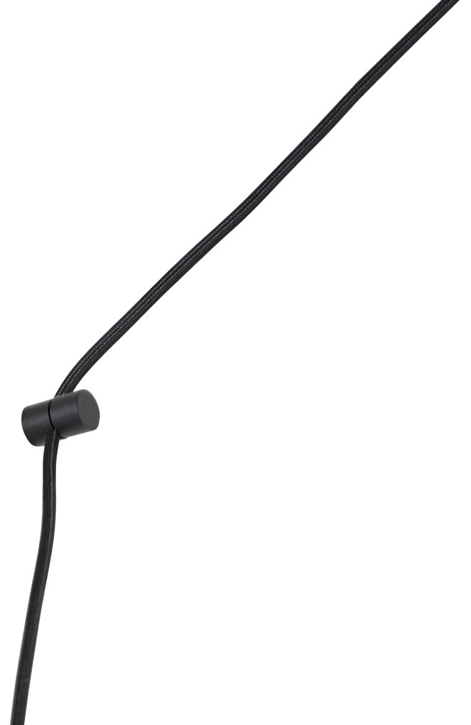 Candeeiro de suspensão design preto com ficha - Cavalux