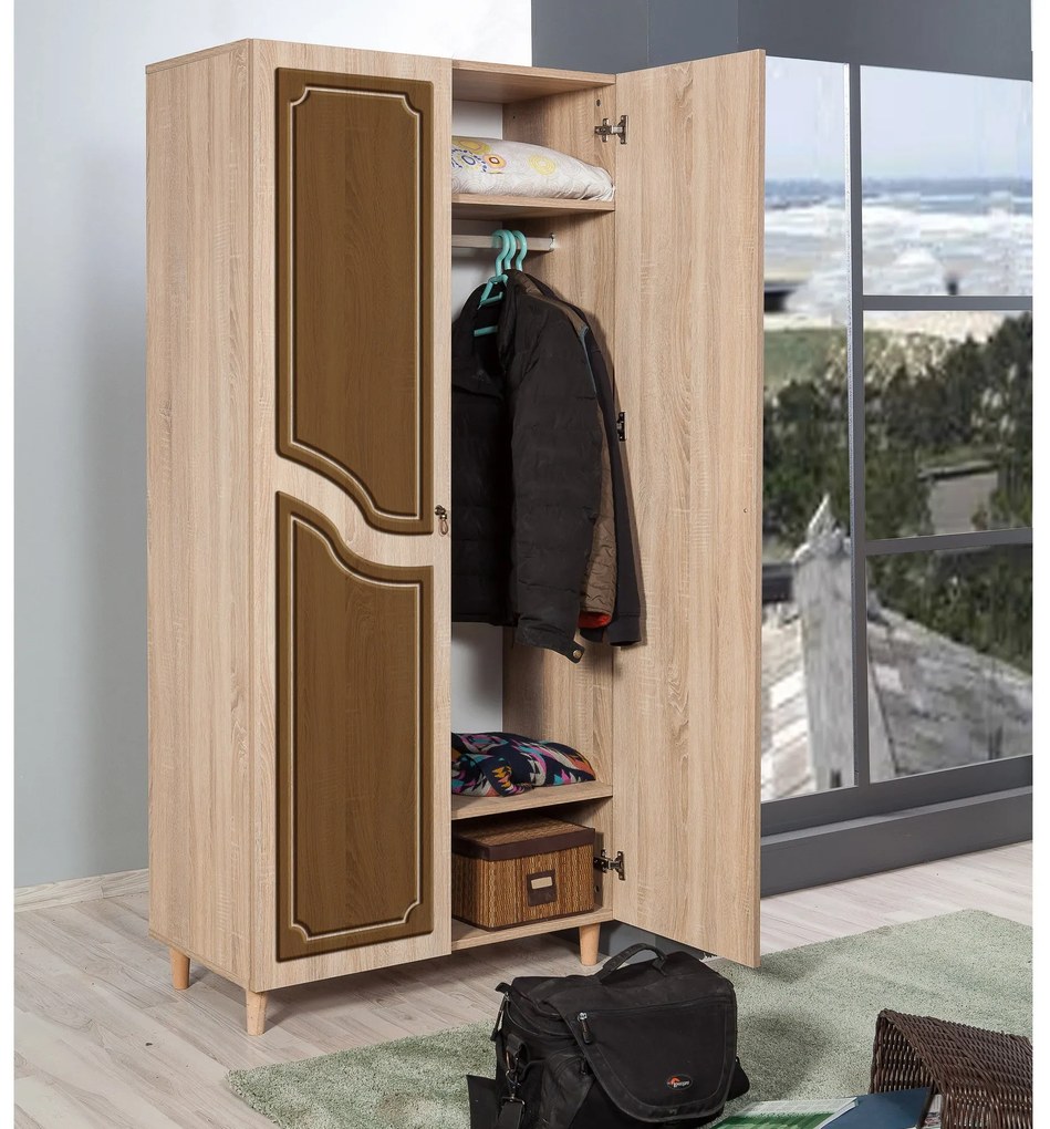 Guarda-roupa Stil – Carvalho Sonoma – 90x192x52 cm