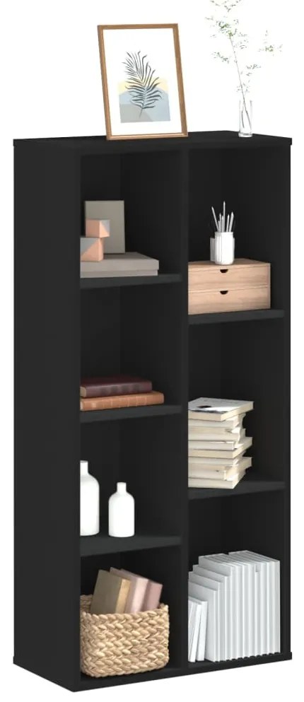 vidaXL Estante 50x25x105 cm derivados de madeira preto
