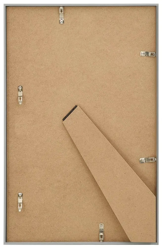 Molduras para mesa 5 pcs 13x18 cm MDF prateado