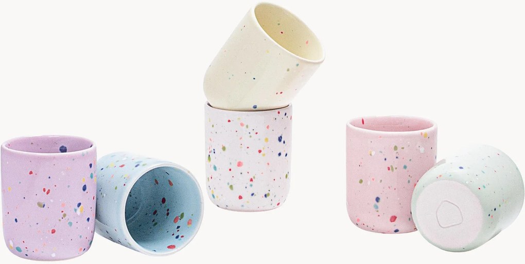 Chávenas de café artesanais New Party, conjunto de 6