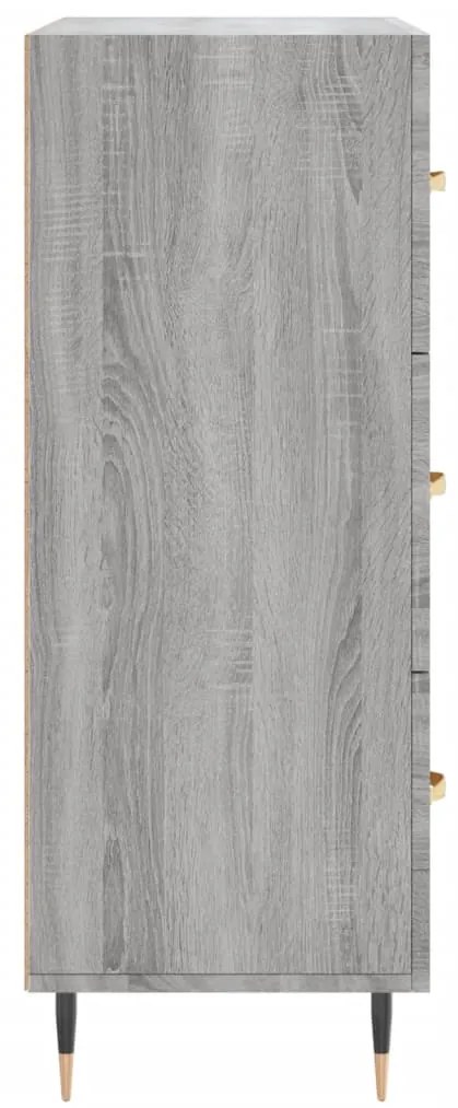 Aparador 69,5x34x90 cm derivados de madeira cinzento sonoma