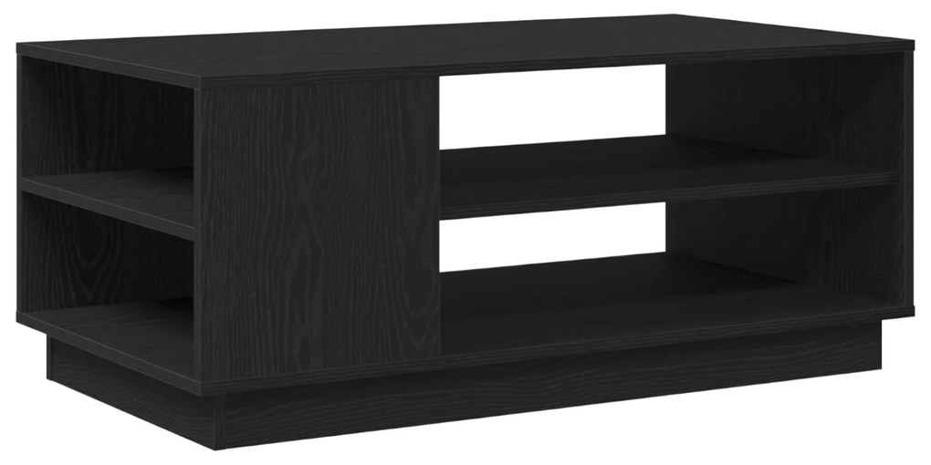 Mesa de Centro em Carvalho Preto 102x55x43 cm Feita de Madeira de Enge