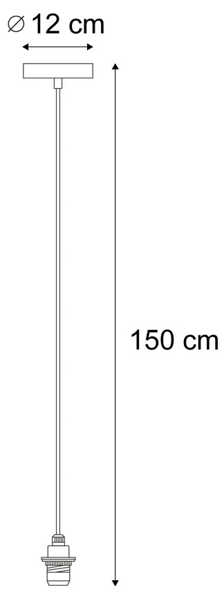 Candeeiro de teto exterior preto IP44 - Cava