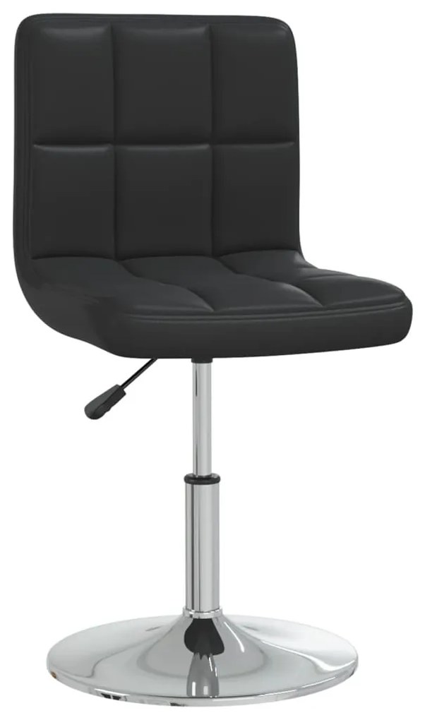 vidaXL Cadeira de jantar couro artificial preto