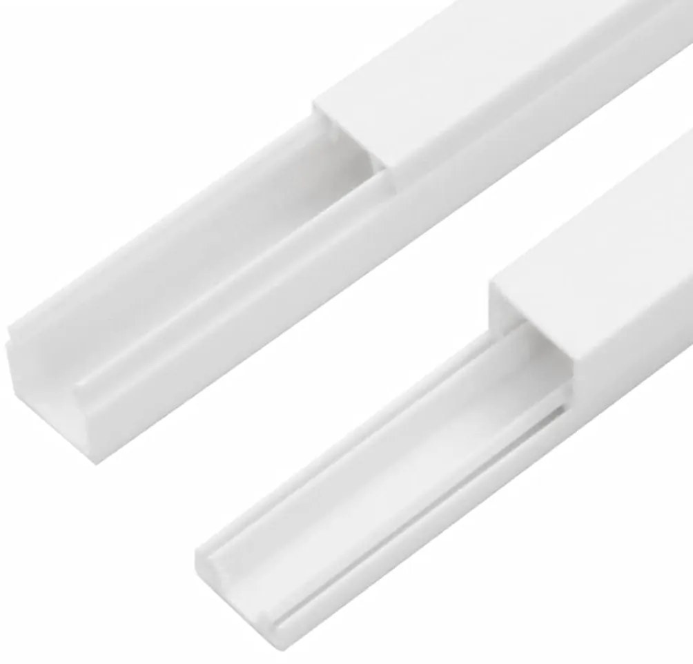 Calhas para cabos 30x15 mm 10 m PVC