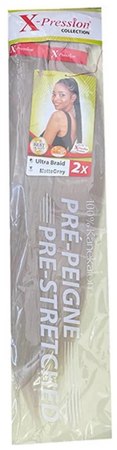 Extensões para o Cabelo Pre-peigne X-pression Mattegray (1X2)