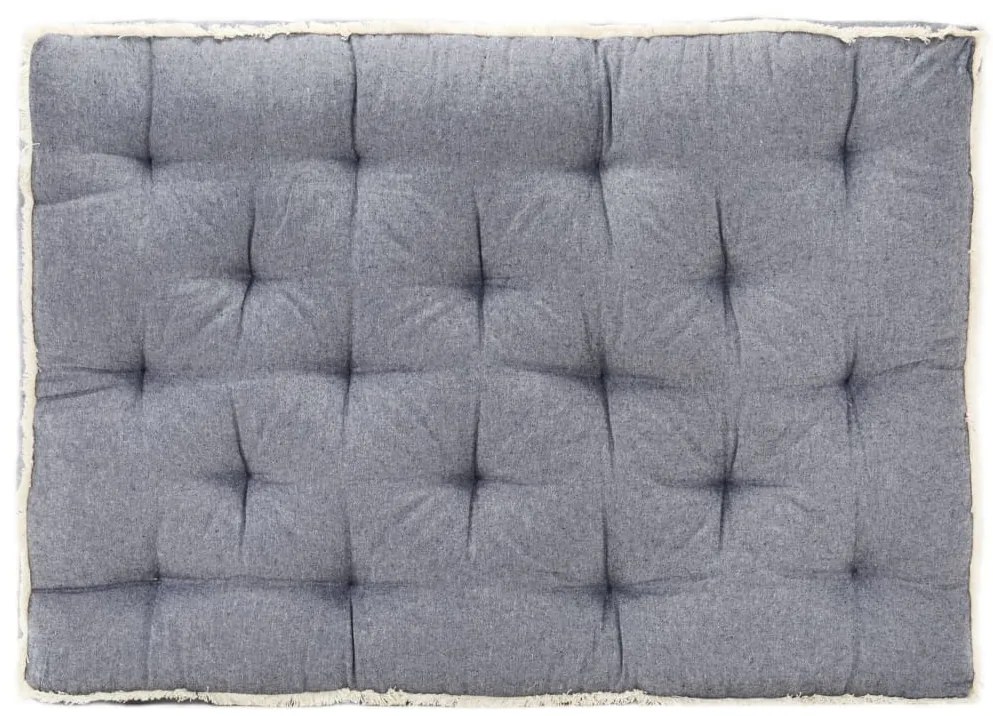 Almofadão para sofá de paletes 120x80x10 cm azul