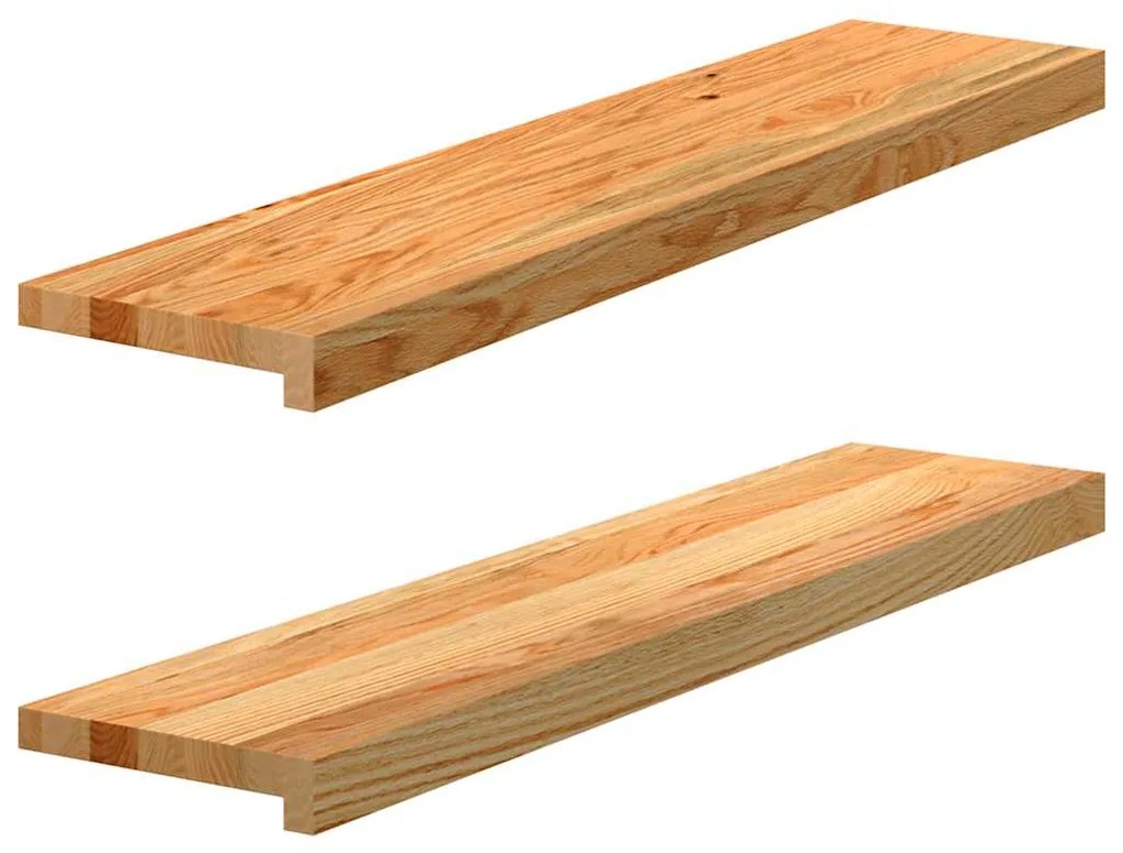 vidaXL Soleiras da janela 2 pcs 90x20x2 cm carvalho castanho-claro