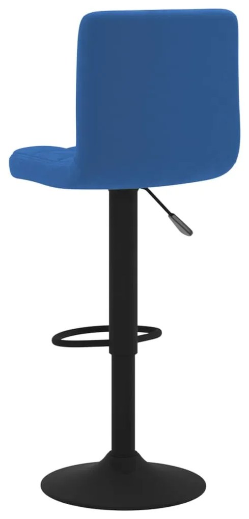 Bancos de bar 2 pcs veludo azul