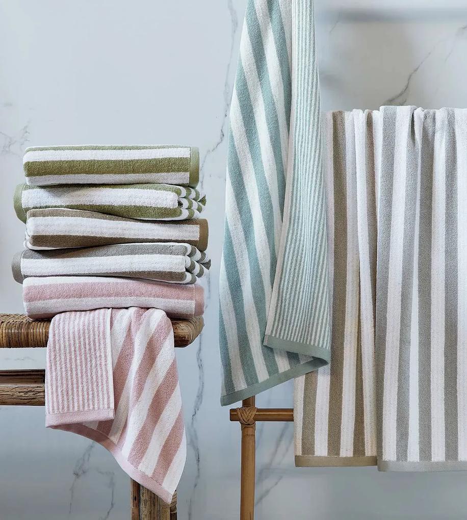 Jogo de toalhas de banho 3 peças 520gr./m2 - Efficience Stripes Lasa Home: Cinzento