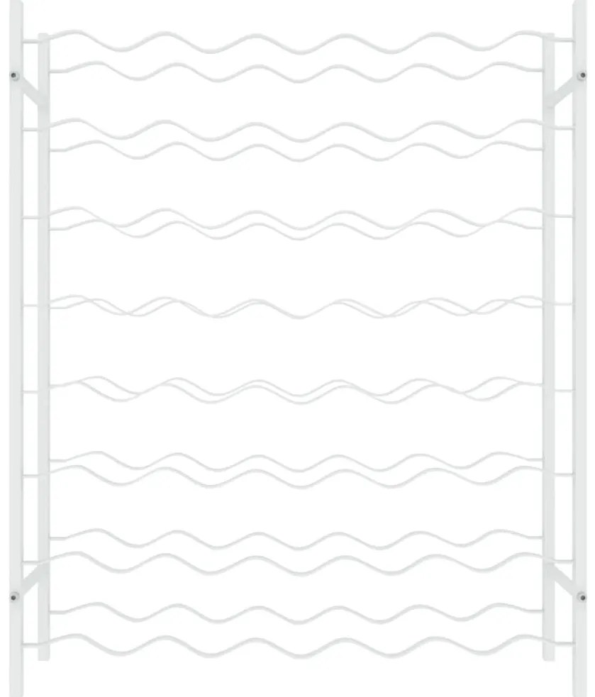 Garrafeira para 48 garrafas metal branco