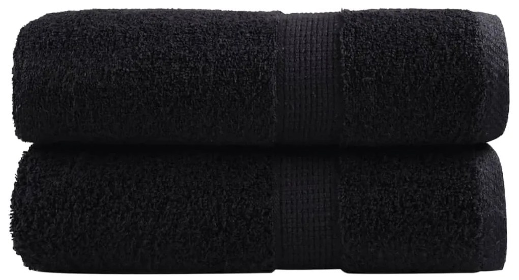 Toalhas de mãos premium SOLUND 2 pcs 30x30 cm 600 g/m2 preto