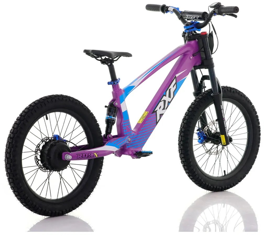 Bicicleta elétrica infantil 750W 20" RXF Evo Racing Roxo