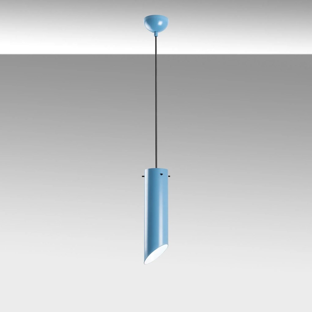 Candeeiro de Teto Kesikboru – Azul Claro – Ø8 h:28 cm