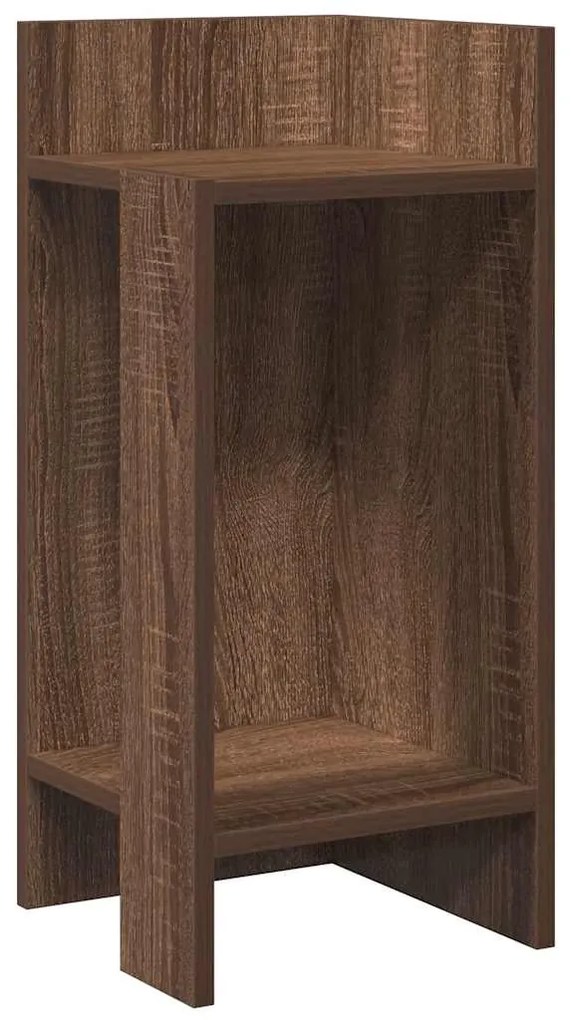 Mesas laterais 2 pcs prateleira 110x50x103 cm carvalho castanho