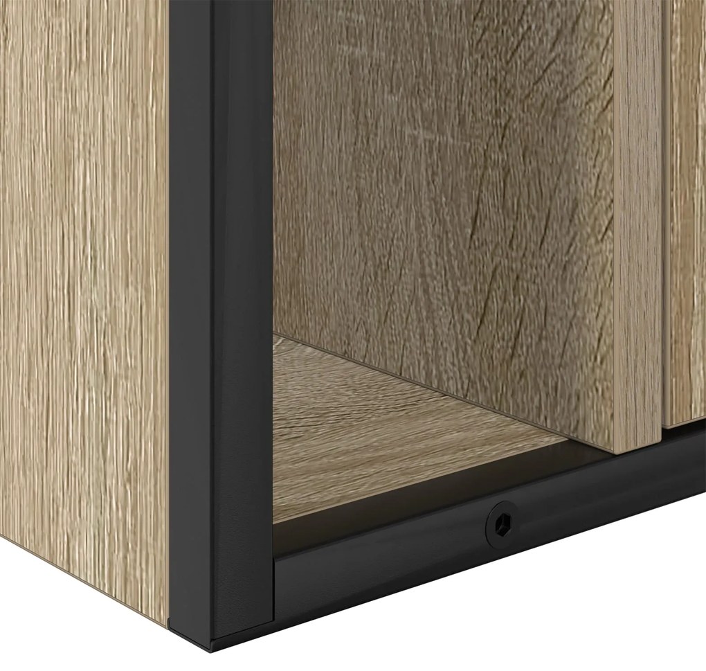 Conjunto de Móveis para Casa de Banho 3 Peças Carvalho Sonoma Madeira