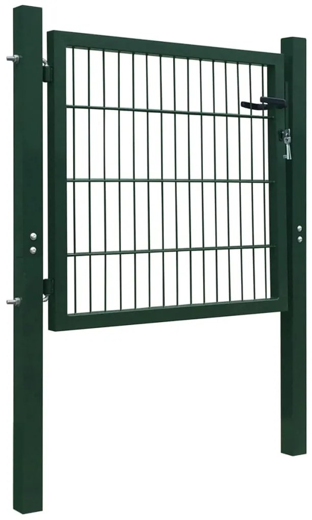 Portão de cerca 105x150 cm aço verde