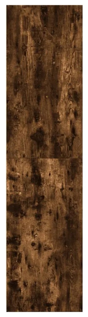Roupeiro 30x50x200 cm derivados de madeira carvalho fumado