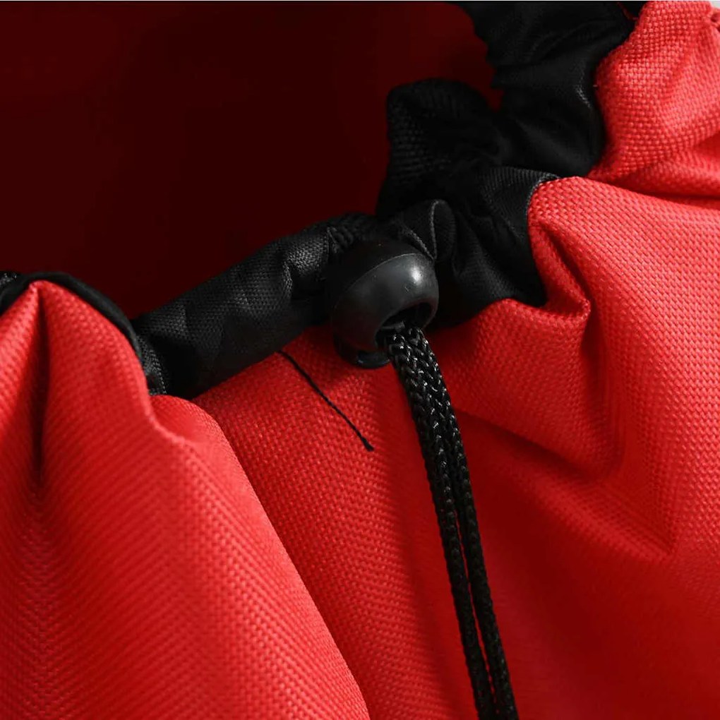 Carrinho de Compras vidaXL com Rodas Vermelho 35 L