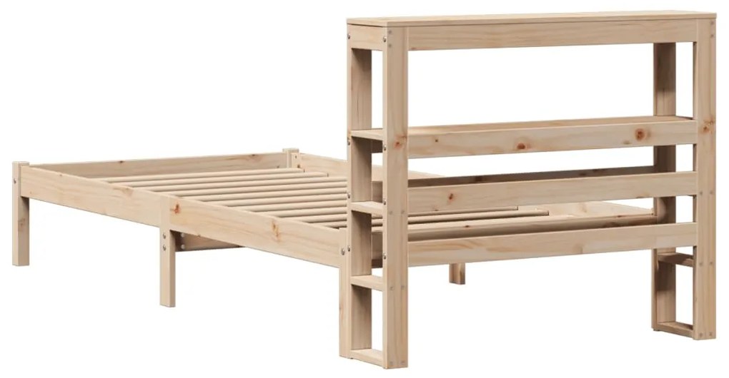 Cama sem colchão 75x190 cm madeira de pinho maciça