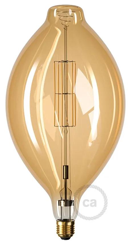 XXL LED Golden Light Bulb - Bulged Tubular BT180 - 11W E27 Dimmable 2000K