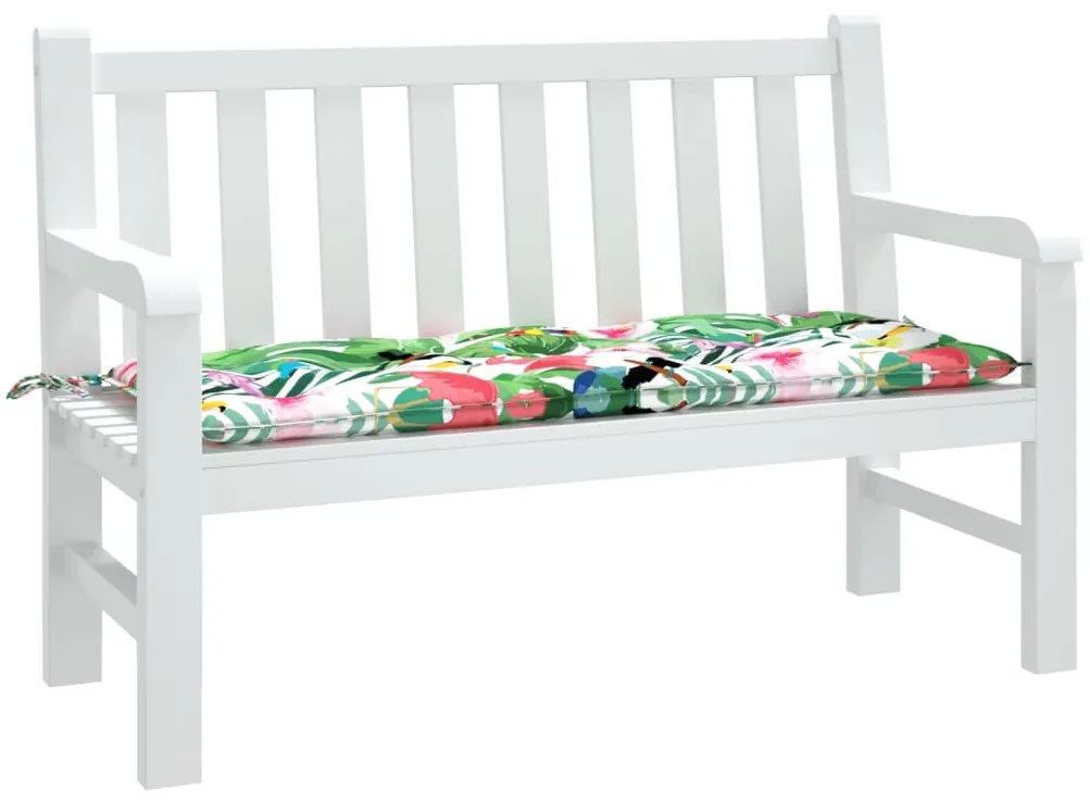 Almofadão p/ banco de jardim 120x50x7 cm tecido multicor