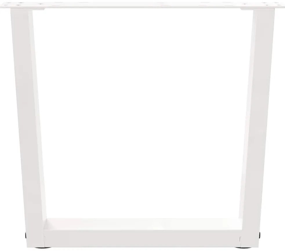 Pés para mesa de centro em V, 2 peças, branco, 50x (42-43,3) cm, aço