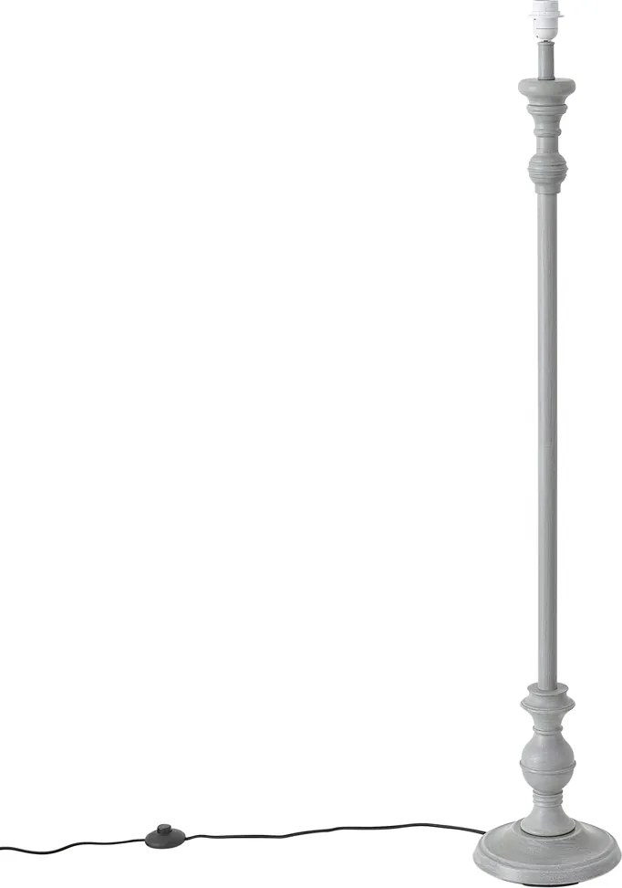 Candeeiro de pé clássico cinzento sem abajur - Classico