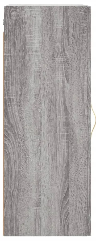 Armário de parede 34,5x34x90 cm cinzento sonoma