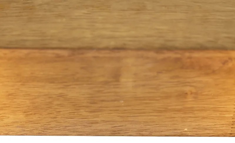 Candeeiro de teto vintage em madeira rústica 2 luzes - Bloc