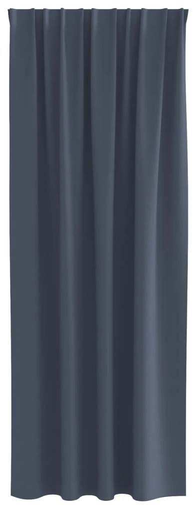Cortinas opacas 2 pcs Cinzento-escuro 245 x 140 cm Poliéster