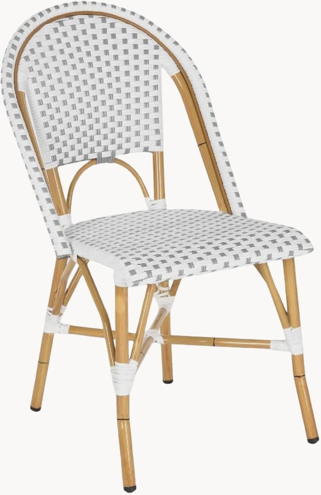 Cadeiras de jantar de jardim empilháveis Salcha, conjunto de 2