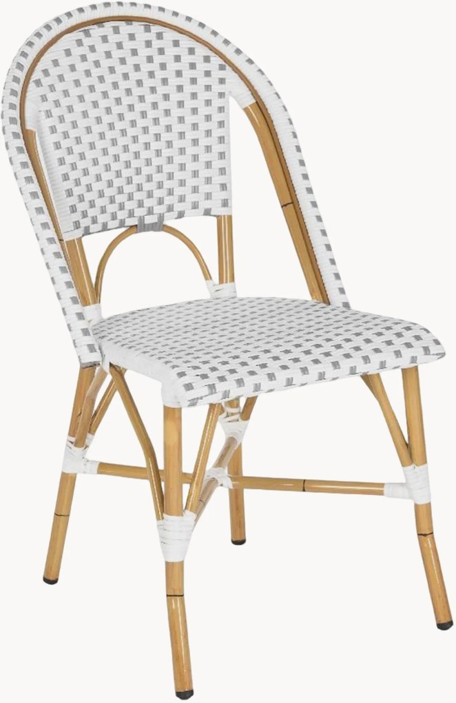 Cadeiras de jantar empilháveis para jardim Salcha, conjunto de 2