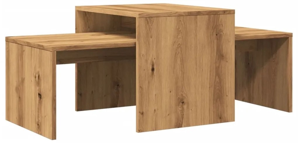 Mesa de centro 100x48x40 cm deriv. madeira carvalho artisiano