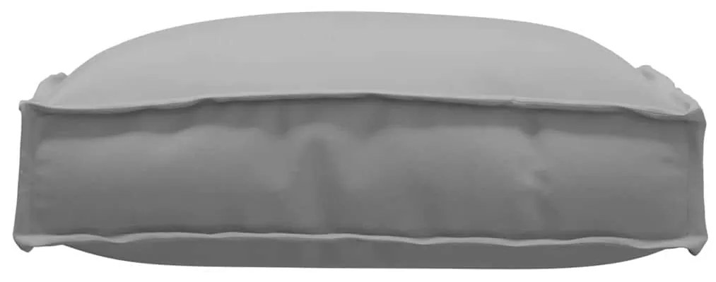 Almofadas de palete para assento, 6 pcs, cinza, 40x40x8 cm, tecido Oxf