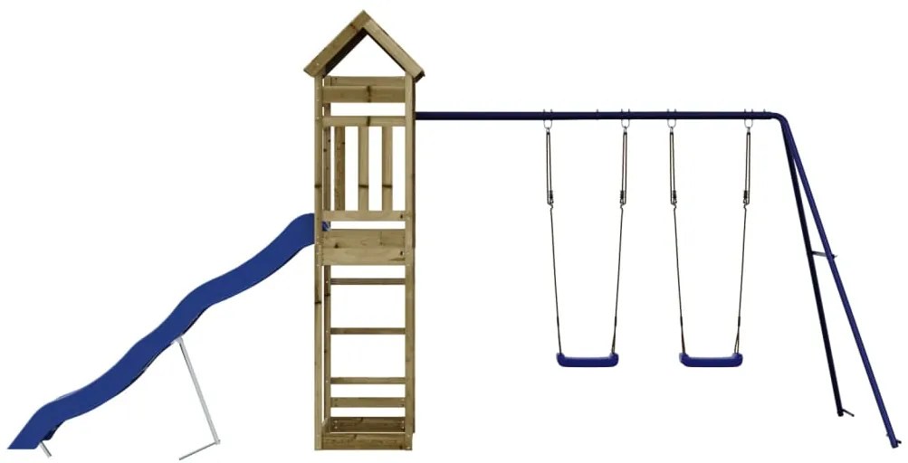 Conjunto de brincar para exterior madeira de pinho impregnada