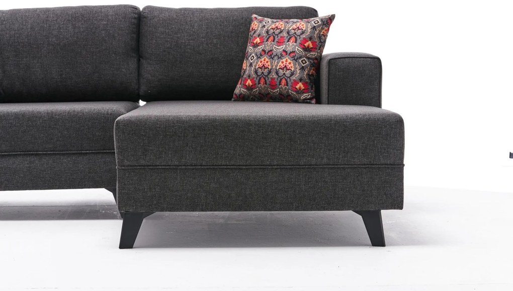 Sofá-Cama de Canto Efsun – Antracite – 300 x 78 x 202 cm