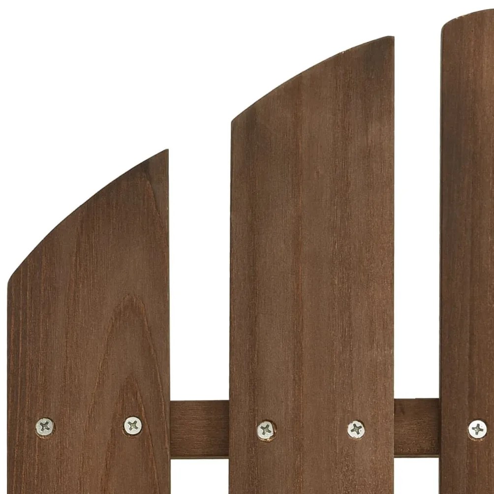 Cadeira de jardim Adirondack 2 lugares abeto maciço castanho