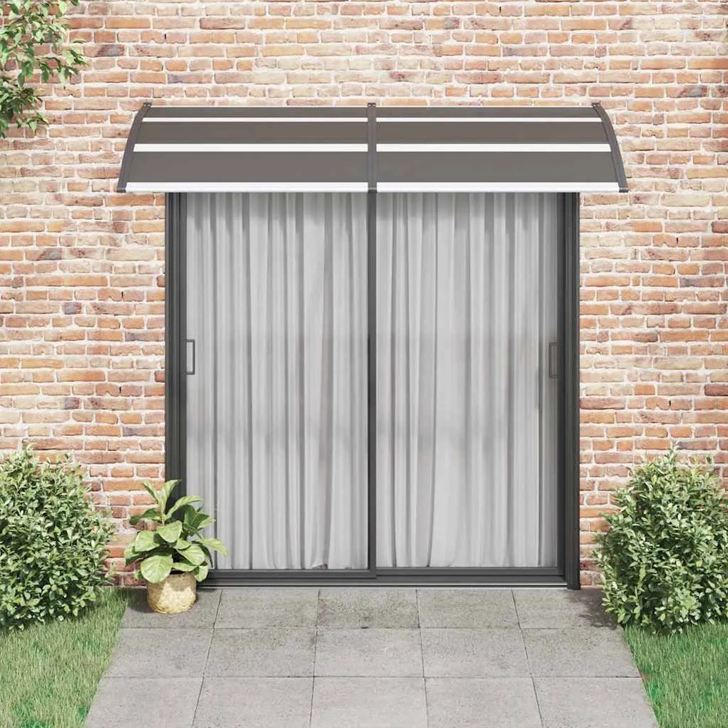 Toldo de porta 240x100 cm PC preto