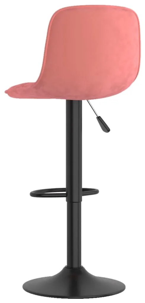 Bancos de bar 2 pcs veludo rosa