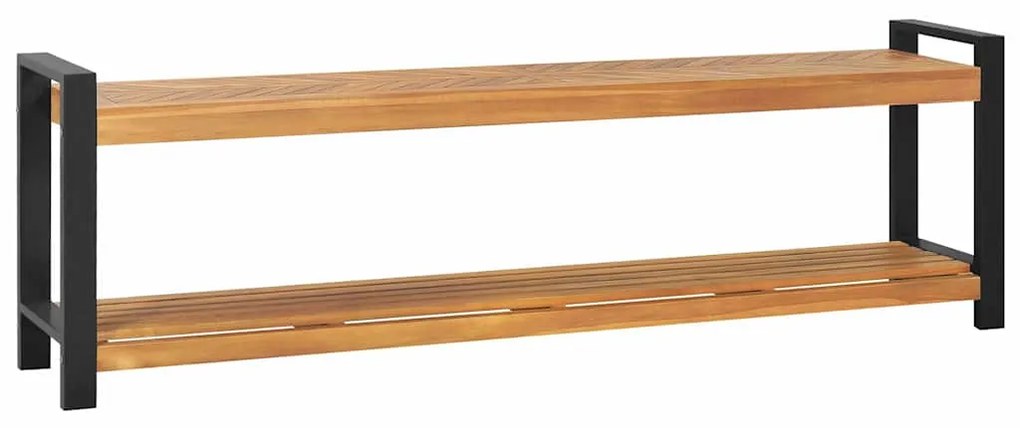 vidaXL banco Castanho 160 x 30 x 50 cm Madeira de teca maciça