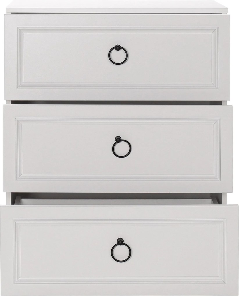 Cômoda "Bianca" Branca Moderna - 72x93x44cm - Amplo Armazenamento