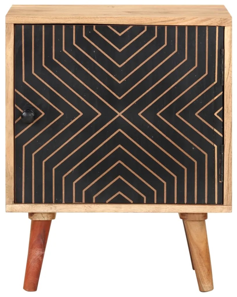 Mesa de cabeceira 40x30x50 cm madeira de acácia maciça