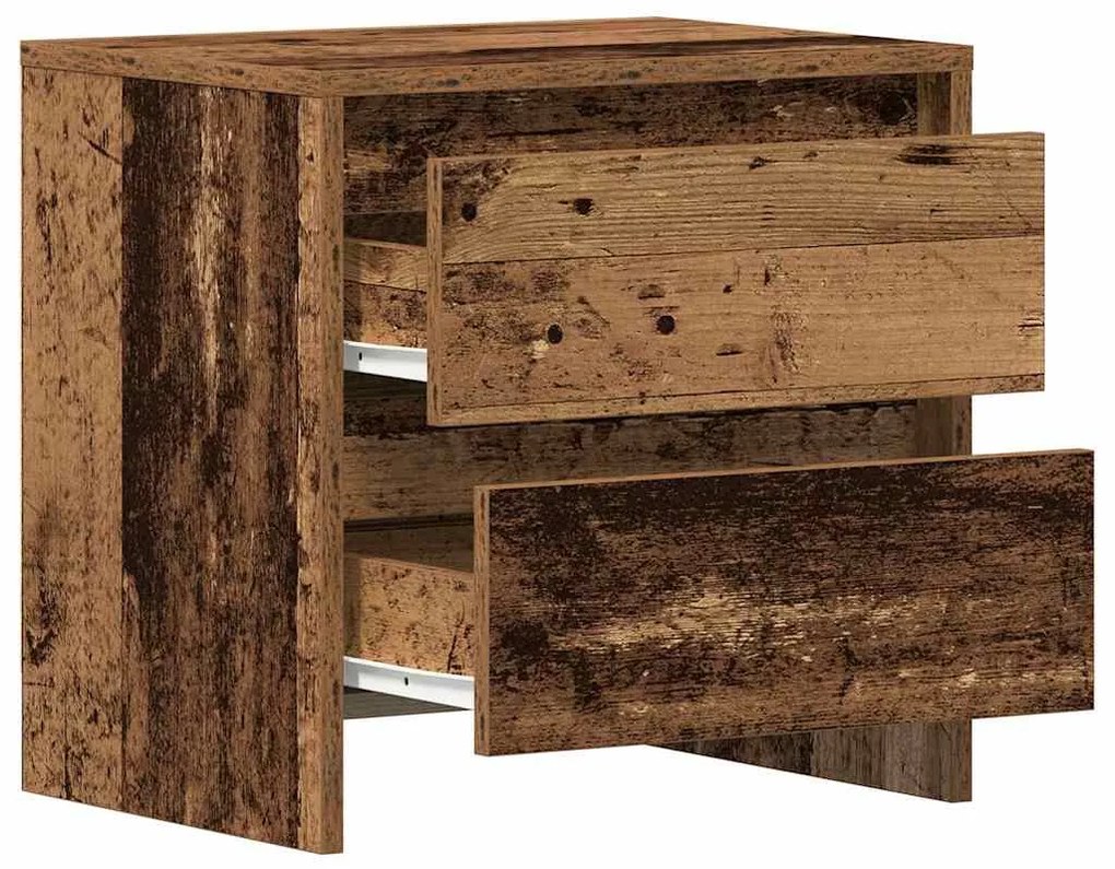 Cômoda de Canto 2 pcs Madeira Antiga 45x34x44,5 cm Madeira Engenharia
