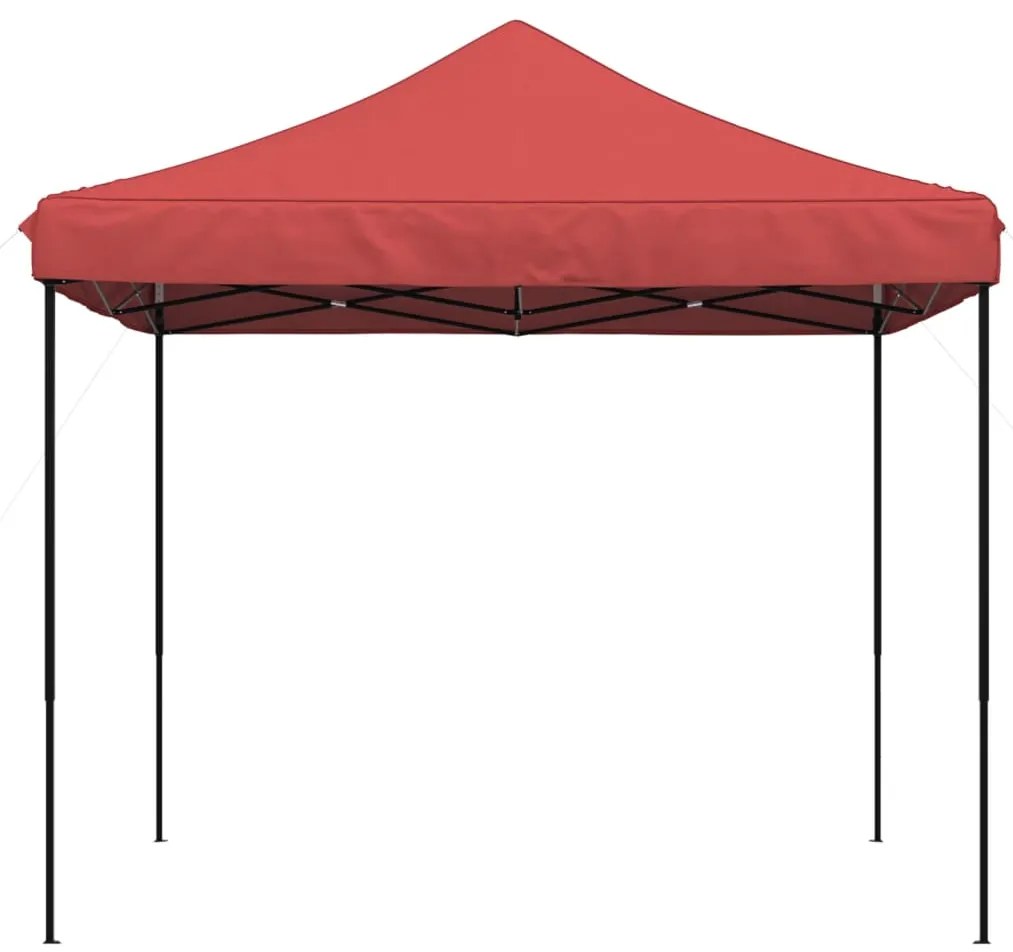 Tenda para festas pop-up dobrável 292x292x315 cm bordô
