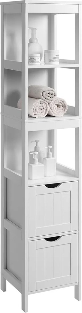 Armário alto para casa de banho 30 x 30 x 141,5 cm (Móvel baixo não incluido) Branco